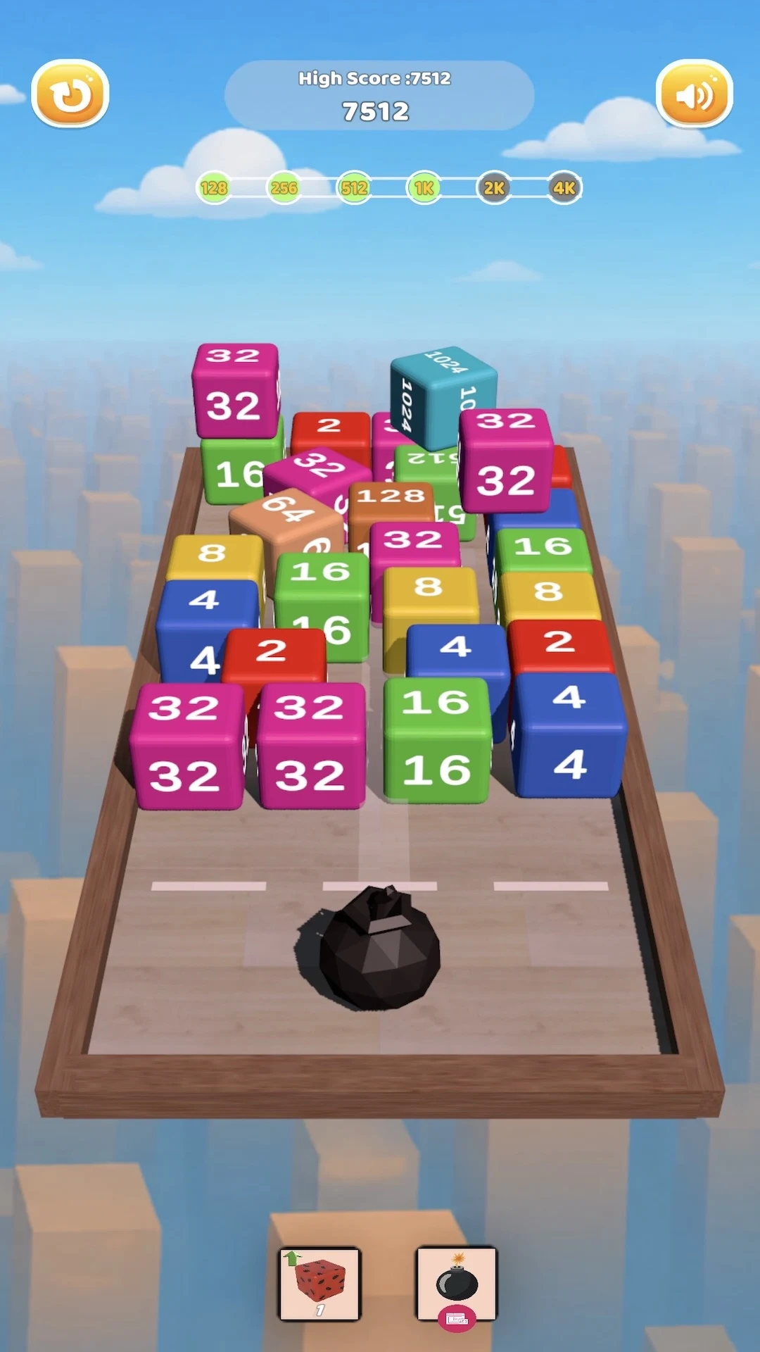 Cube Chain 2048 : Merge 3D screenshot