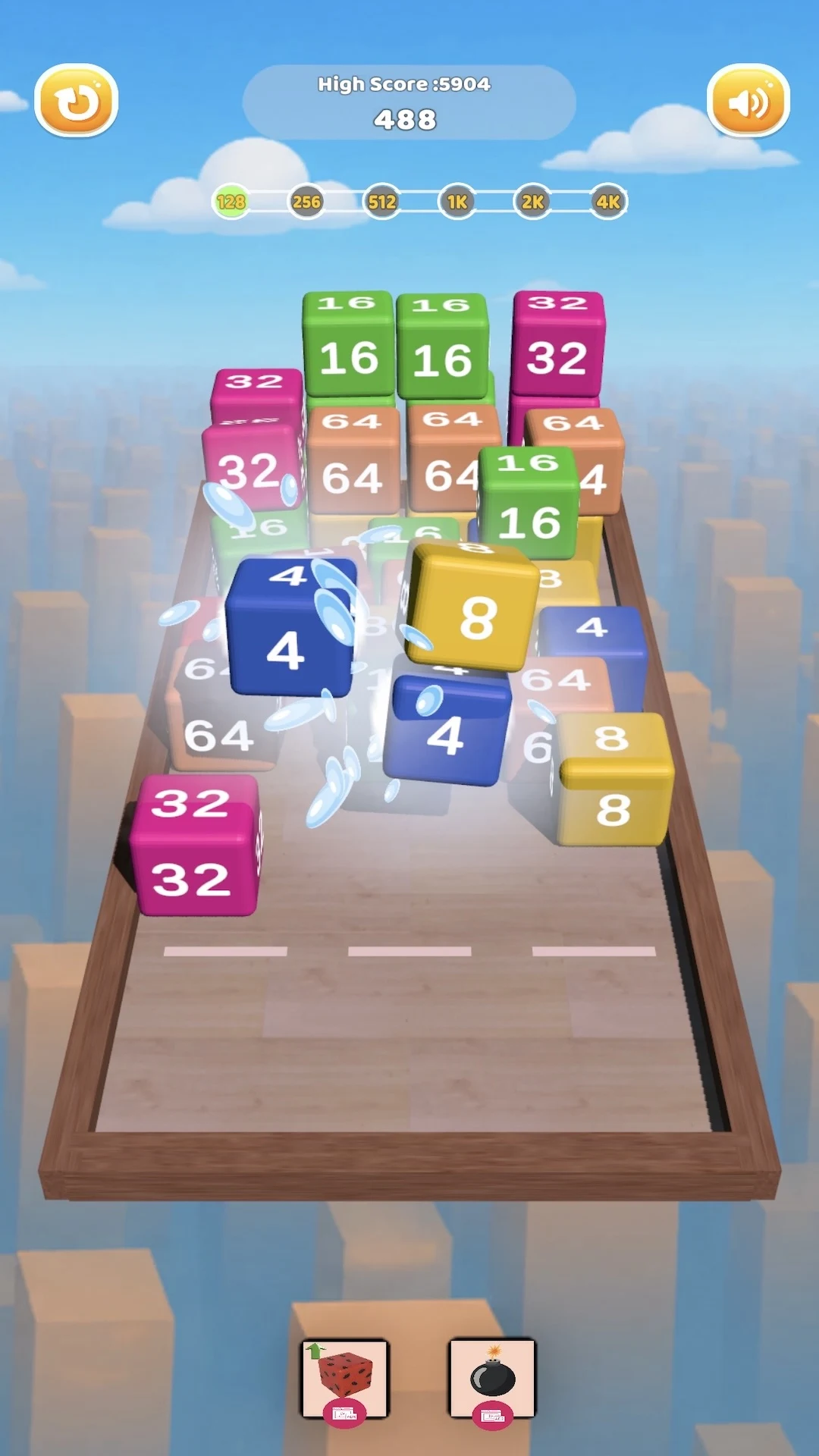 Cube Chain 2048 : Merge 3D screenshot