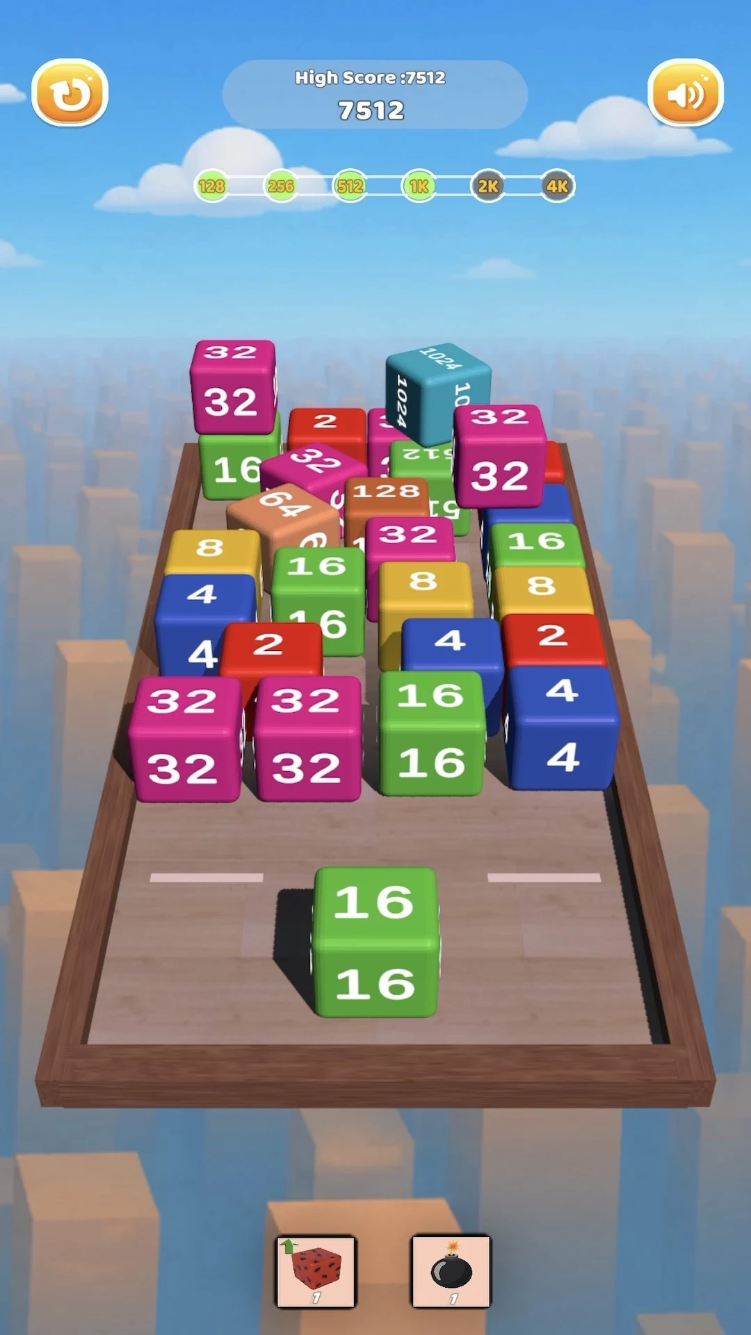 Cube Chain 2048 : Merge 3D screenshot