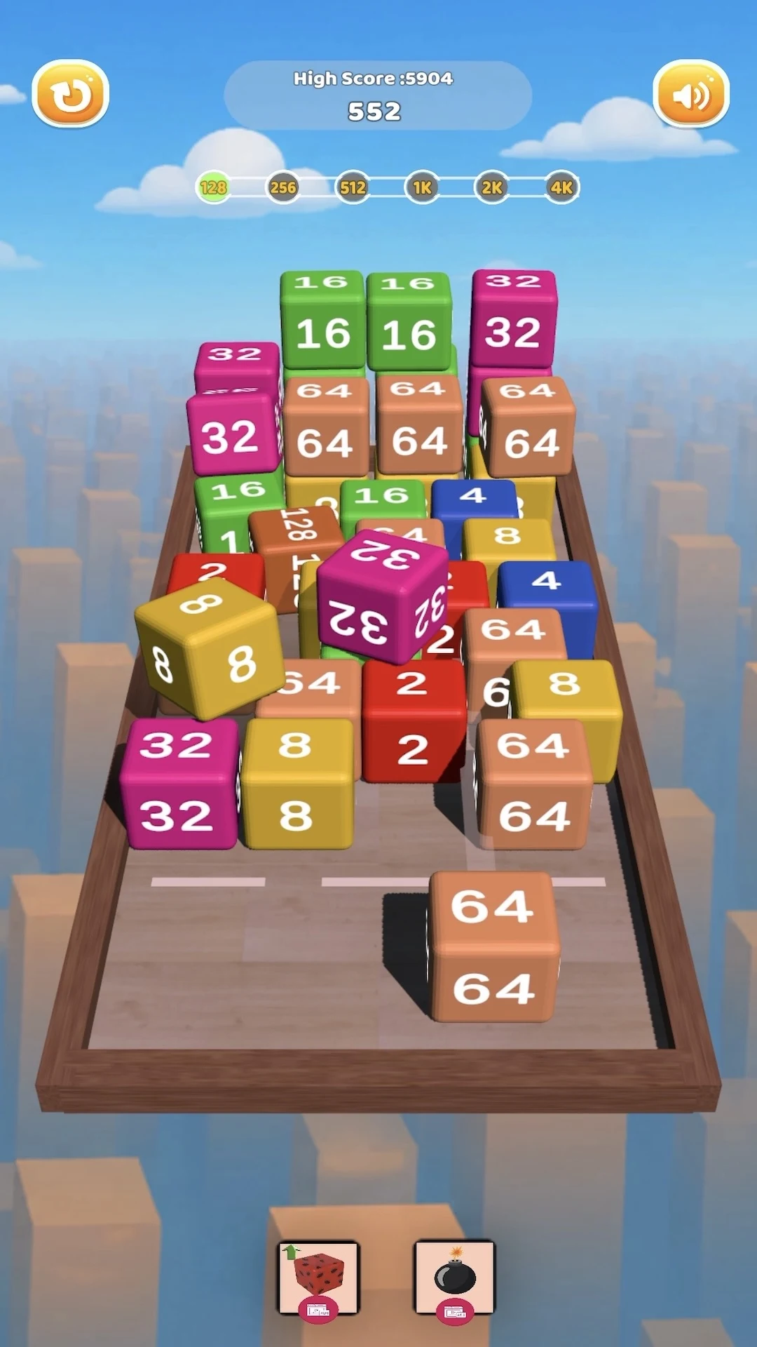 Cube Chain 2048 : Merge 3D screenshot